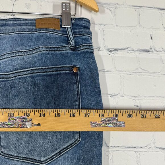 Judy Blue Skinny Fit High Rise Jeans Size 32 Blue Medium Wash Denim Stretch - Picture 10 of 15